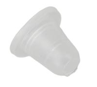 Cryfokt 100pcs Thick Silicone Ink Cups Hygienic Disposable Transparent Pigment Holders for, Eyebrow, Lip Beauty Salon (S)