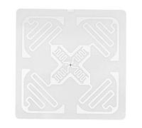 Cryfokt 100pcs UHF High Security Anti-Counterfeiting for Warehouse Asset Management 50x50mm Copper Sheet Adhesive