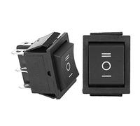 Cryfokt 10Pcs KCD4 Rocker Switches Durable Plastic Button for Household