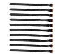 Cryfokt 10pcs Thin Flat Head Eyeliner Brush Professional Soft Brow Liner Brush for Makeup Artist and Novice, Skin Friendly Eye Makeup Tool for Home and Powder Rooms, Material: Hair