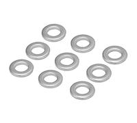 Cryfokt 120Pcs Stainless Steel Flat Washer Set Hardware Accessory Kit for Maintenance Great for DIY Enthusiasts (4807-0407-1000)