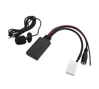 Cryfokt 12Pin Bluetooth Aux Cable Adapter Fit for Citroen C2 C3 C4 C5 C6 C8 Durable ABS Material - Music Streaming (With microphone)