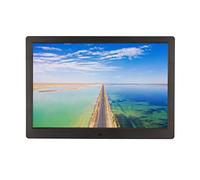 Cryfokt 14.1 Inch Smart WiFi Digital Photo Frame, HD LED Touch Screen with 1280x800 Resolution, Supports USB Card Remote Control, Clock Calendar Alarm, with Background Music (UK Plug)