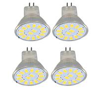 Cryfokt 15LED MR11 Light Bulb 5W High Brightness Eco-Friendly Light for Indoor Use 4 Pieces (Warm White 2700K-3000K)