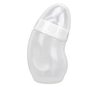 Cryfokt 180ml Pet Nipple Bottle Crooked Head Design Soft Nipple for Puppies Kittens with Brush Included (White)