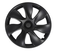 Cryfokt 19" Full Wrap Coverage Hubcaps Fit for Tesla Model Y 2020-2023, Reducing Wind, Easy to Install, Hub Protection for Car Enthusiasts (Matte Black)