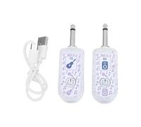 Cryfokt 2.4G Wireless Guitar System, Transmitter and Receiver with 30-50m | Rechargeable Set for Electric Bass, Keyboard, Synth with LED Display, Plug and Play, 6.35mm Jack