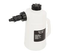 Cryfokt 2 Liter Battery Filler Car Battery Liquid Filling Jug with Auto Shutoff Valve for Cars Trucks RV, Durable Filler Bottle for Busy Mechanics