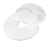 Cryfokt 200pcs Disposable Non-Woven Massage Table Bed Pillow Towel Mat for Beauty Salon Spa Accessories, Round Shape 11.4 Inches Diameter for Beauty Salon