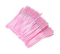 Cryfokt 200pcs Disposable Portable Lash Brush for Separating Eyelashes Before or After Mascara Application (Pink)