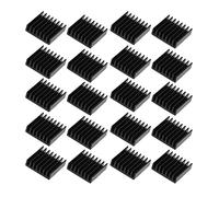 Cryfokt 20pcs Mini Aluminum Heat Sinks Durable Heatsinks for Computer IC Power Supplies 20 X 20 X 6mm (Without adhesive)