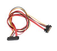 Cryfokt 22Pin Power Extension Cable Durable Data Transfer and Power Supply for Universal Compatibility, PVC Material, Plug and Play for External Hard Drives (1m/3.3ft)