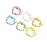 Cryfokt 24Pcs Brightly Colored Stitch Crochet Locking Markers for Knitting Projects Ideal for Beginners (Colorful Fruit Shaped)