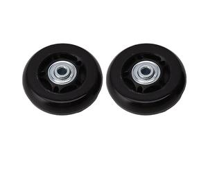 Cryfokt 2pcs Effortless Sliding Easy Installation Suitcase Wheel Repair Kits for Wearproof Luggage Wheels Replacement for Convenient Travel (80x24mm / 3.1x0.9in)