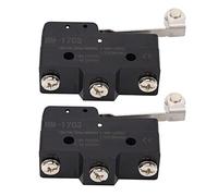 Cryfokt 2PCS Micro Limit Switches Hinge Roller Lever Type for Semiconductor Manufacturing and Plastic Processing