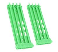 Cryfokt 2pcs Pigeons Foot Ring Holder Durable Plastic Bands Rack for Easy Placement of Parrots Ducks Chickens 6mm (Green)
