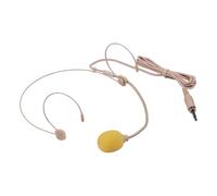 Cryfokt 3.5mm Plug Headset Microphone, Lightweight Condenser Head Mounted Mic for Speech, Teaching, Tour Guide Interpretation