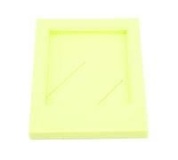 Cryfokt 3 Inch Mini Photo Rectangular Desktop Photo Frame, Reusable Support Frame for Living Room Decoration (Yellow)