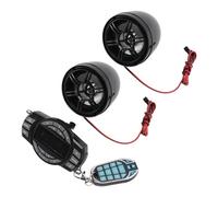Cryfokt 3 Inch Motorcycle Bluetooth Speakers with Remote Control for All Outdoor Riding Black