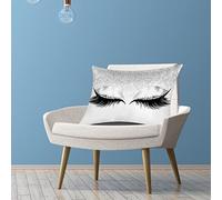 Cryfokt 30 * 50cm Shining Eyelashes Pillow Case Elegant Soft Decoration for