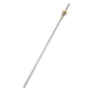 Cryfokt 304 Stainless Steel T8 Threaded Rod Lead Screw 2mm Pitch CNC Mill Wood Plastic Projects 8mm (400mm)