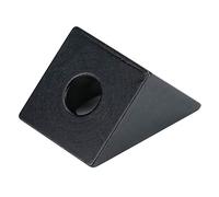 Cryfokt 3D Printer Triangle Connector Black Aluminum Block for V-Slot C-Beam 90 Degree Connection - Durable Anodized Aluminum - 5 Pack