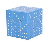 Cryfokt 3x3 Braille Speed Puzzle Tension Adjustable Smooth Rotations Material for Weak Vision On the Go Entertainment