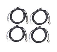 Cryfokt 4 Set Inductive Proximity Sensor Switch for Accurate Detection with LED Indicator Design 8mm Diameter 6-36VDC