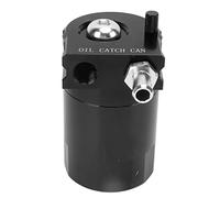 Cryfokt 400ml Oil Catch Can Kit, Universal Aluminum Alloy Baffled Reservoir Tank with Top Mounting Bracket and Breather Filter, for Silverado 1500 5.3L 6.2L 2019 2022 Sierra 1500 Tahoe (Black)