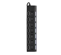 Cryfokt 480Mbps 7 Port USB Hub High Speed Plug & Play Splitter for Mouse/Printer/Scanner, No Conflict for Home Office Use