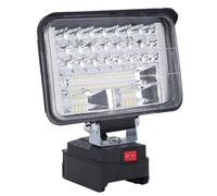 Cryfokt 48W 6800LM LED Work Light Cordless Handhelp 20V Battery for Outdoors and Job Site Lighting, Super Bright Illumination Wide Beam Flood Lamp,Protection Two USB Charging Port