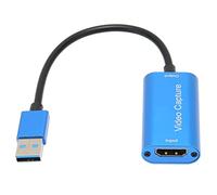 Cryfokt 4K 1080P Video Card USB3.0 Signal Protection Multimedia Interface Capturer for Real Time Transmission, Compatible with Type C Video Game Recording, Aluminum Alloy Blue Color