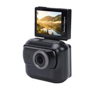 Cryfokt 4K Flip Screen Action Camera Portable Wireless Magnetic Camera for Sports and Vlogging 2in Display and Dual Battery System (Black)