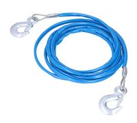 Cryfokt 4m Security Steel Cable Heavy Duty Tow Cable for Emergency Rescue Vehicles 3 Tons Load Trunk Hook