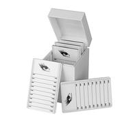 Cryfokt 5 Layers Eyelash Extensions Storage Box, Large Capacity False Eyelashes Display Stand, Case for Makeup Artists Material: Acrylic