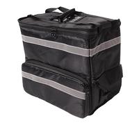 Cryfokt 50L Oxford Cloth Food Delivery Backpack, with Aluminum Film, 2 Partitions and Expandable Layer, Extra Large Insulated Delivery Bags, Strong Heat Preservation Technology