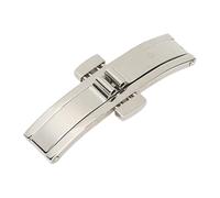 Cryfokt 5mm Watch Clasp Replacement Durable Stainless Steel Snap Buckle for Watch Bands Perfect for DIY Repairs (5 * 21)