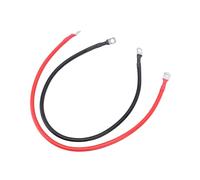 Cryfokt 6 AWG Battery Cables with Tinned Copper Lugs, 2Pcs 24in Red Black Cables with 0.31in Sealed Terminals, Battery Inverter Cable for Solar Marine Boat RV Car