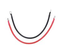 Cryfokt 6 AWG BatteryCables, 12 Inch Battery Cable with 0.31in Tinned Copper Lugs for Solar Panel, RV, Boat, Car, Wire, Battery Inverter Cable