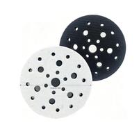 Cryfokt 6 Inch Foam Interface Pads, 25 Holes Hook and Loop Soft Density Sponge Cushion Buffer Backing Pad for Orbital Sander Sanding (6in)
