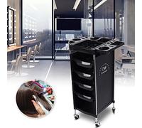 Cryfokt 6 Layers Multi-Functional Hair Salon Tool Storage Cart Trolley with Universal Wheels, Efficient Storage Organizer for Beauty Salon Spa Home
