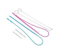 Cryfokt 6Pcs Stainless Steel Sewing Loop Kit Durable Threader Tools for Household DIY - Strong Practicality for Easy Sewing - for DIY Knitting - Plastic,Stainless Steel