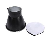 Cryfokt 7 Inch Standard Reflector, Aluminum Alloy Studio Light Reflector with Diffusion Disc and Soft Cloth Cover, for Mount Flash Lights Strobe Monolights LED Continuous Lights