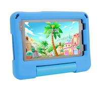 Cryfokt 7in Tablet Toys, Educational Tablet in Front of Installed Software 3500mAh Battery for Home (Blue)