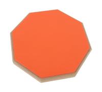 Cryfokt 8 Inch Rubber Drum Practice Pad for Quiet Practice and Real Rebound Drumming, for Any Drummer, Portable and Versatile Placement, with 4 Drumsticks (Orange)