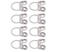Cryfokt 8 Pieces Adjustable Metal Finger Picks for Guitar and Banjo Comfortable Wear for Long Practice Sessions (Silver)