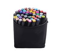 Cryfokt 80 Colors Art Marker Set Dual Head Design for Animation Interior Product Design, No Duplication Colors, Ergonomic Comfortable Hand Feeling, Suitable for School Students (48)