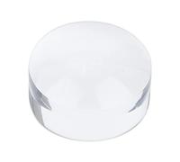 Cryfokt 8X Dome Magnifying Glass for Reading, High Definition Round Acrylic Optical Magnifier Paperweight, Portable Hands Design with Glide Crystal Lens for Hobby, Photography