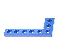 Cryfokt 90 Degree Positioning Squares Premium Right Angle Ruler for Woodworking Projects - Durable Aluminum Alloy Blue - 0-100mm