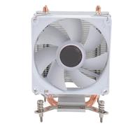 Cryfokt 9CM CPU Cooler with 2 Heat Pipes High Performance Dual Copper Cooling Fan for Gaming and Computer Use 90mm Colorful Lights